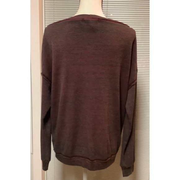 Red Haute Burgundy Black Ombré Waffle Knit - NWT- 2X - Picture 5 of 8
